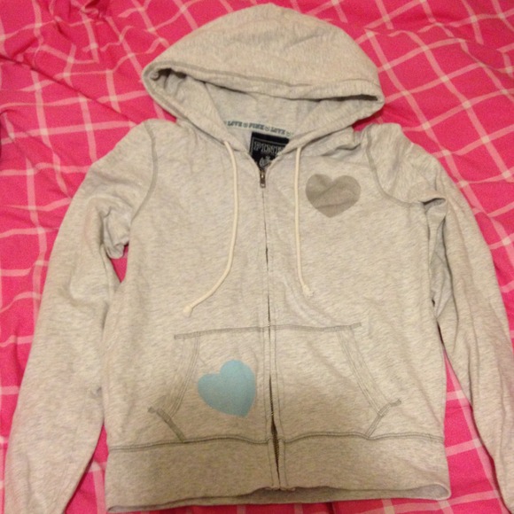Victoria's Secret PINK hoodie in heather grey