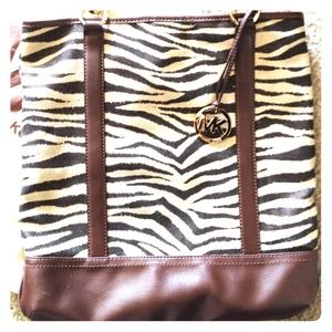 *Reserved*. Zebra print Michael Kors handbag