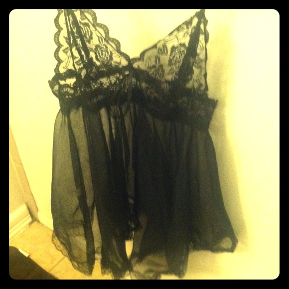 Other - Black lace teddy