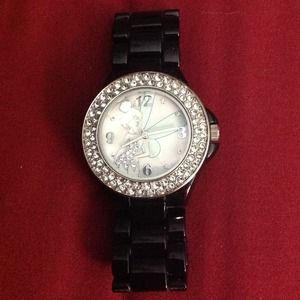REDUCED ✂Black tinkerbell watch!
