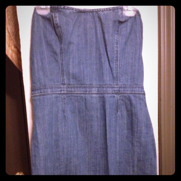 Denim heart shape dress