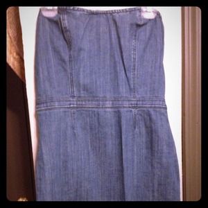 Denim heart shape dress