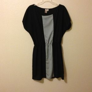 XL black and gray dress