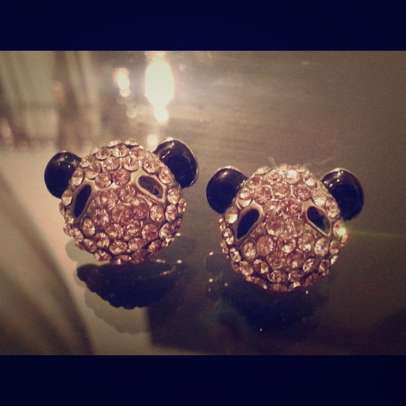 Cute panda earrings