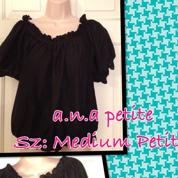🔻Reduced🔻a.n.a Petite Black Dress Top