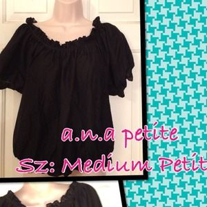🔻Reduced🔻a.n.a Petite Black Dress Top