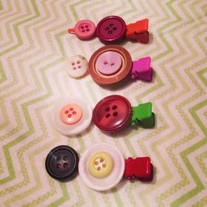 Antique button clips