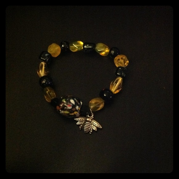 Homemade bumble bee Bracelet
