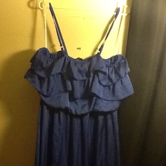 Blue long dress 2x (trade)