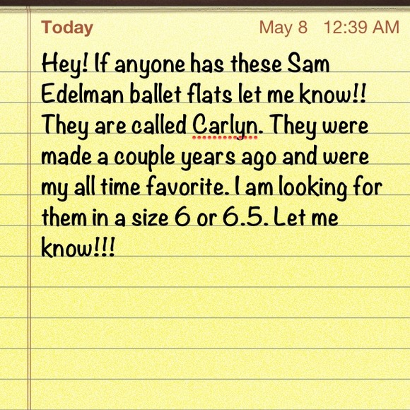 WANT Sam Edelman Carlyn ballet flat size 6 or 6.5 - Picture 4 of 4