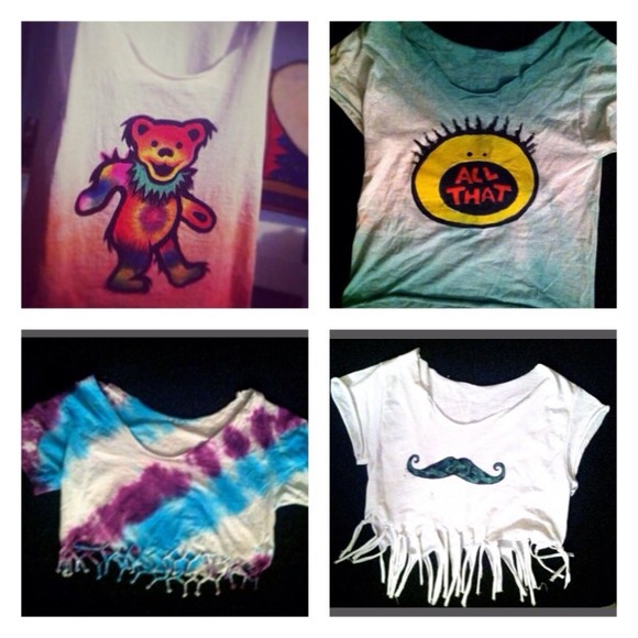 Customized tshirts/tanks! All for sale! Each $10