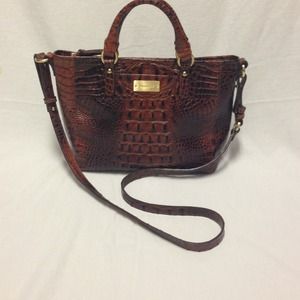 Brahmin anytime tote in pecan