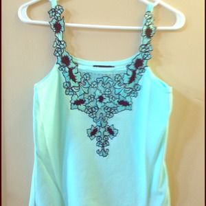 🎉HP🎉 Turquoise w/ embroidered Black overlay NWOT