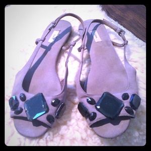 Zara taupe flat sandals for summer size 39