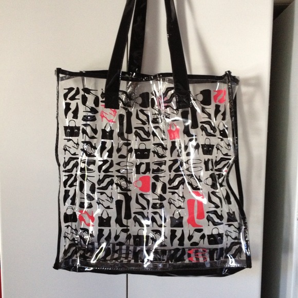 DSW transparent swim tote