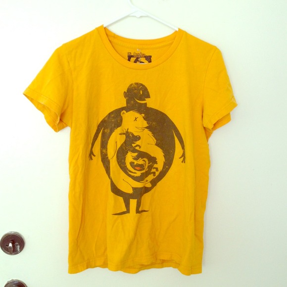 Threadless mustard graphic tee
