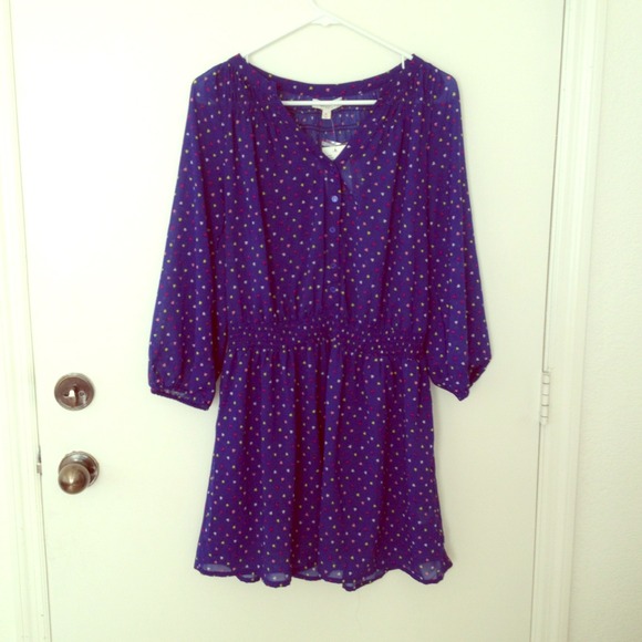 NWT! Navy heart-shape pattern dress