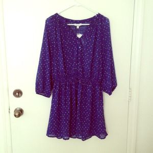 NWT! Navy heart-shape pattern dress
