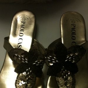 Shoes - Vintage Gold Sandal Shoes - Vintage Gold Sandal