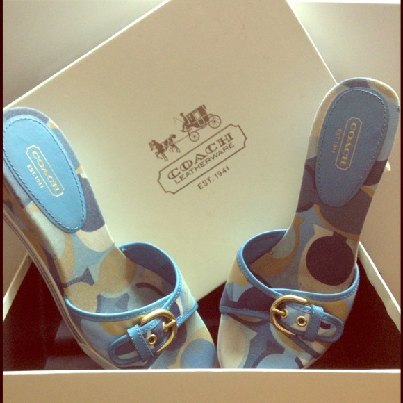 Coach wedges.