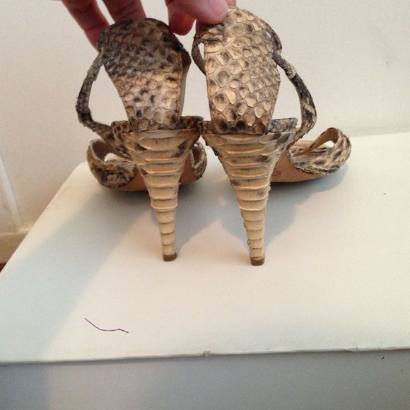 Chloe python sling backs - Picture 2 of 4