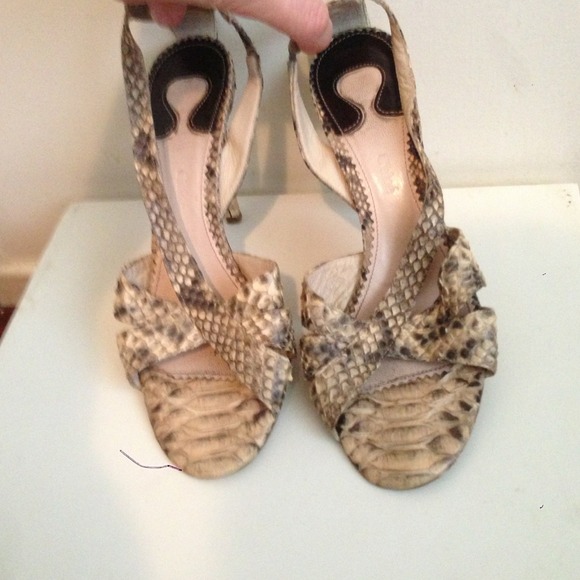 Chloe python sling backs - Picture 3 of 4