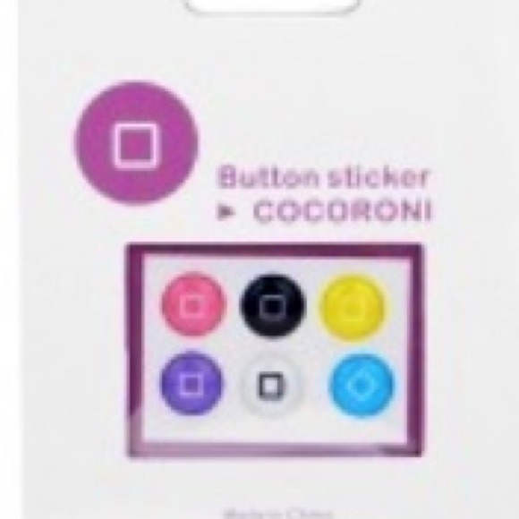 Multiple colors of iPhone home button stickers