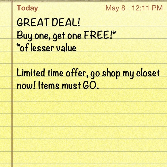 Buy one, get one FREE!!