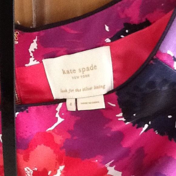 PRICE LOWERED Kate Spade Floral Belted Sheath sz 4 - Picture 2 of 3