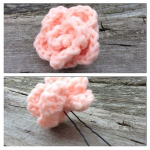 Peach Rose Inspired Hair Pin