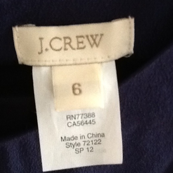 Navy Blue J. Crew sundress size 6 - Picture 2 of 3