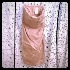 J Crew Cotton Caddy blush dress with bust support.
