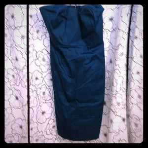 J Crew Caddy beautiful peacock blue dress