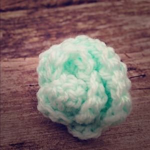 Mint Green Rose Inspired Hair Pin