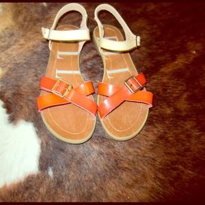Bundle Summer heels & orange/Cream ELLE sandals.