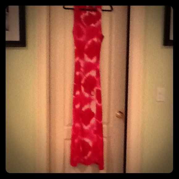 C&C Pink Tye Dye Tank Maxi dress - Picture 1 of 4