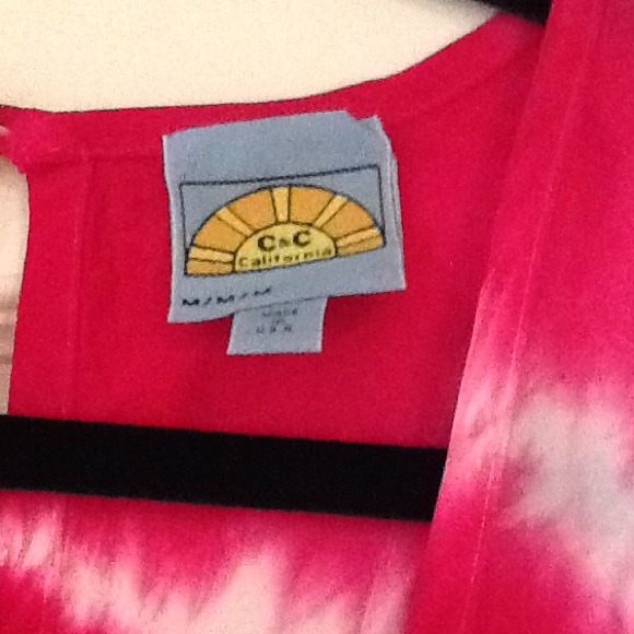 C&C Pink Tye Dye Tank Maxi dress - Picture 2 of 4