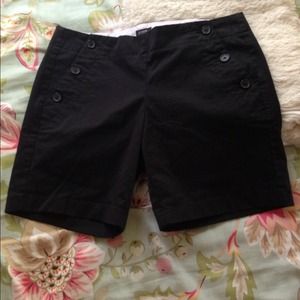 J. Crew 5" black dress shorts.