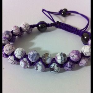 KUTE Double Row Shamballa - Violet