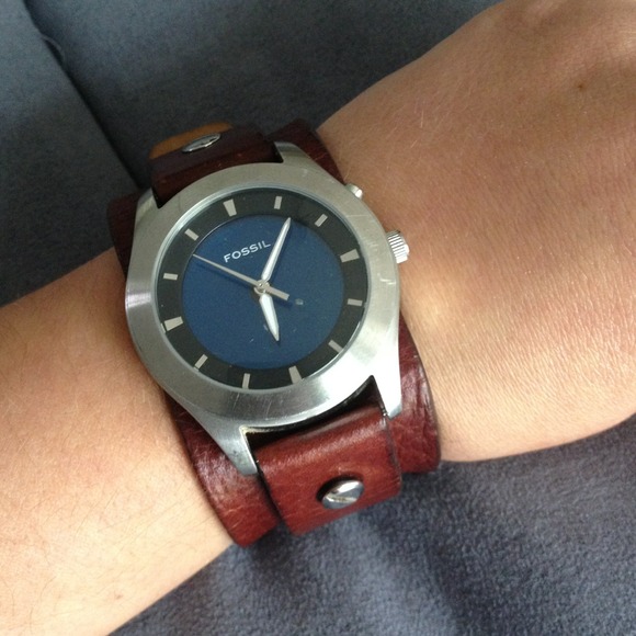 Fossil leather watch SOLD