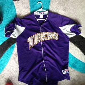 LSU team issue baseball jersey worn twice size XL
