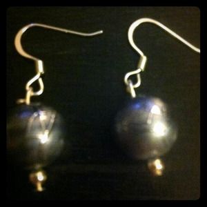 Silver earrings homemade