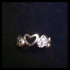 Sterling silver heart ring