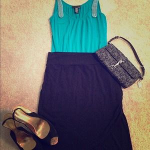 Black Skirt stretchy.