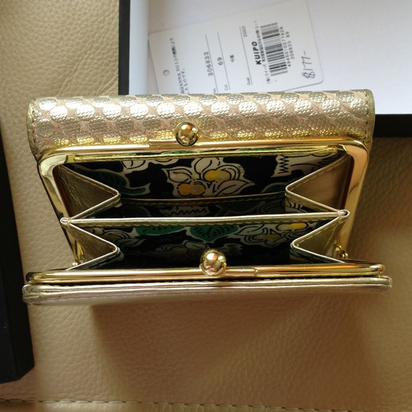 Anna Sui brown green wallet - Picture 3 of 4