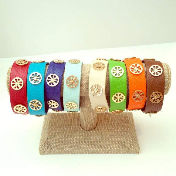 Faux leather snap bracelets