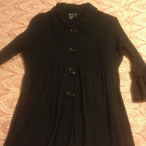 Tracy M black sweater