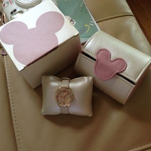 Fossil Mickey crystal watch