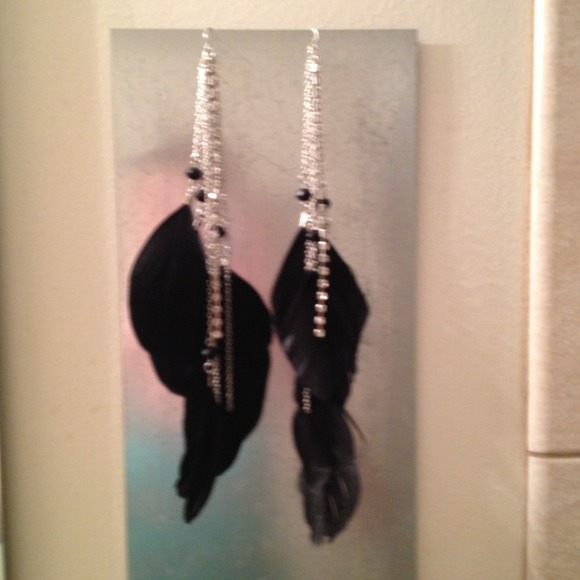 Feather earrings