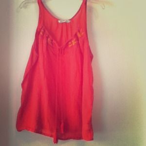 Hot pink tank top
